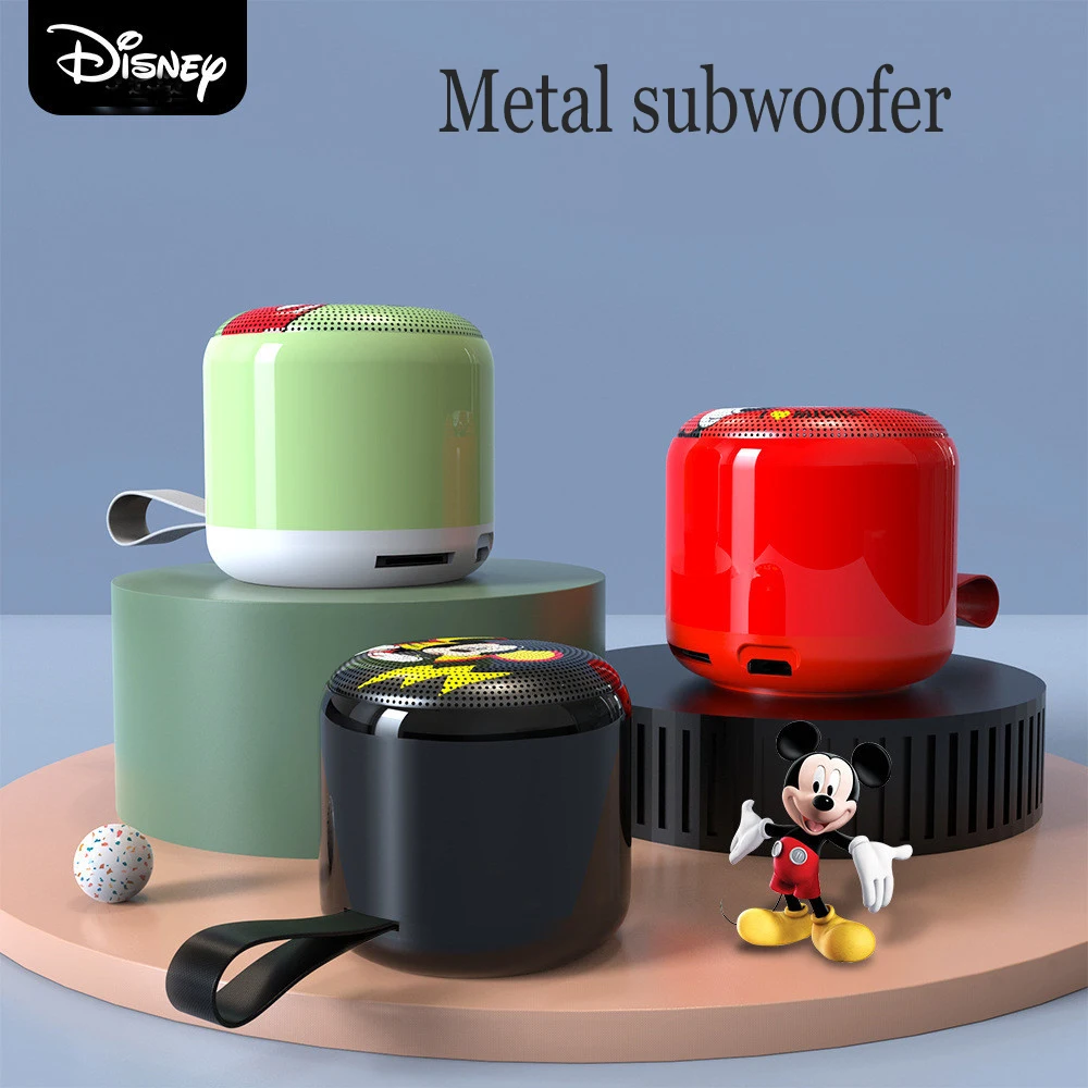 

Disney Mickey Minne Small Smart Wireless Bluetooth Speaker Utdoor Subwoofer Audio TF Card TWS 3D Stereo Surround Portable Sound