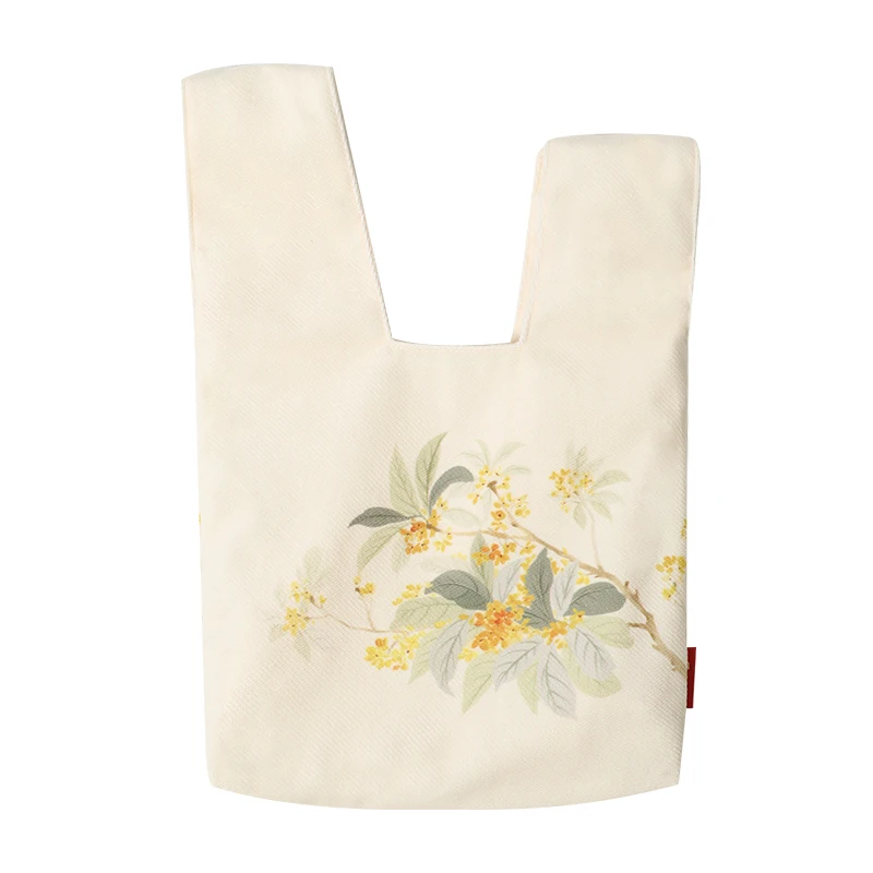 

1pcs Flower Printed Handbag Chinese Style Hand-held Small Wrist Bag Female Coin Purse for Mobile Phone Women Girl Gift