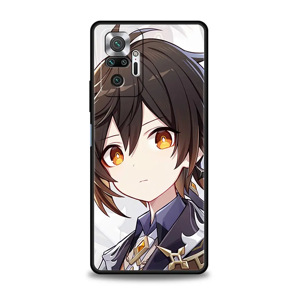 Чехол для телефона Genshin Impact Game Xiaomi Redmi Note 12 11 10 Pro Plus 10S 9S 9 9T 8T 9C 9A 8 7 K40 игровой