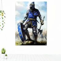 ancient combat legion posters wall hanging military art knights templar armor banners flag canvas painting background wall decor