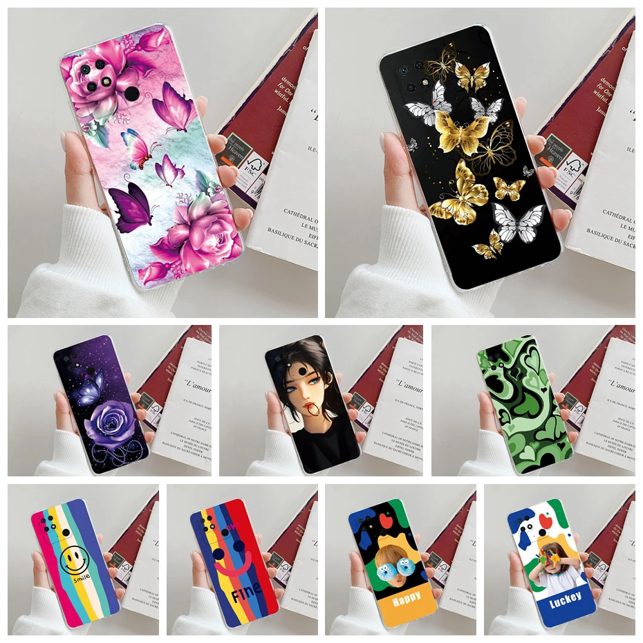 

Чехол для Xiaomi Redmi 10C, 2022 дюйма, милая бабочка, Мягкая силиконовая задняя крышка из ТПУ для телефона Xiaomi Redmi 10C 10 C Redmi10C, чехлы, бампер