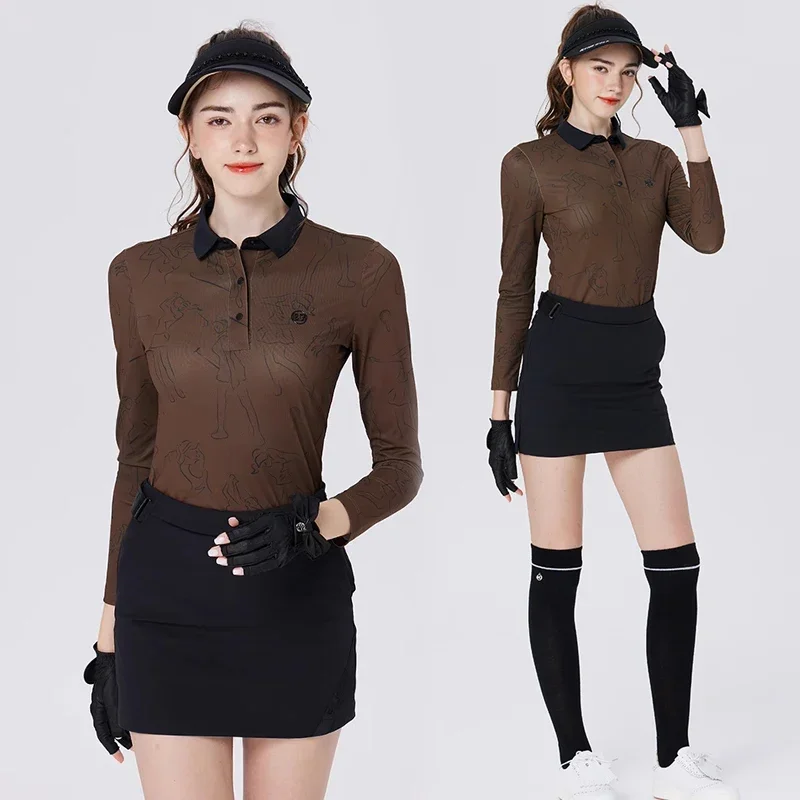 Высокое качество 2024 осенне-зимняя новая рубашка-поло профессиональный топ с