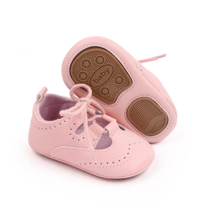 Newborn Baby Boy Girl Shoes Casual PU Leather Baby Shoes Rubber Sole Anti-slip Toddler First Walkers Infant Girl Shoes Moccasins images - 6