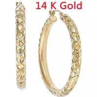 2022 fashion trend adds femininity yellow and gold female earrings are plated with 14k metal and carved with flower jewelry