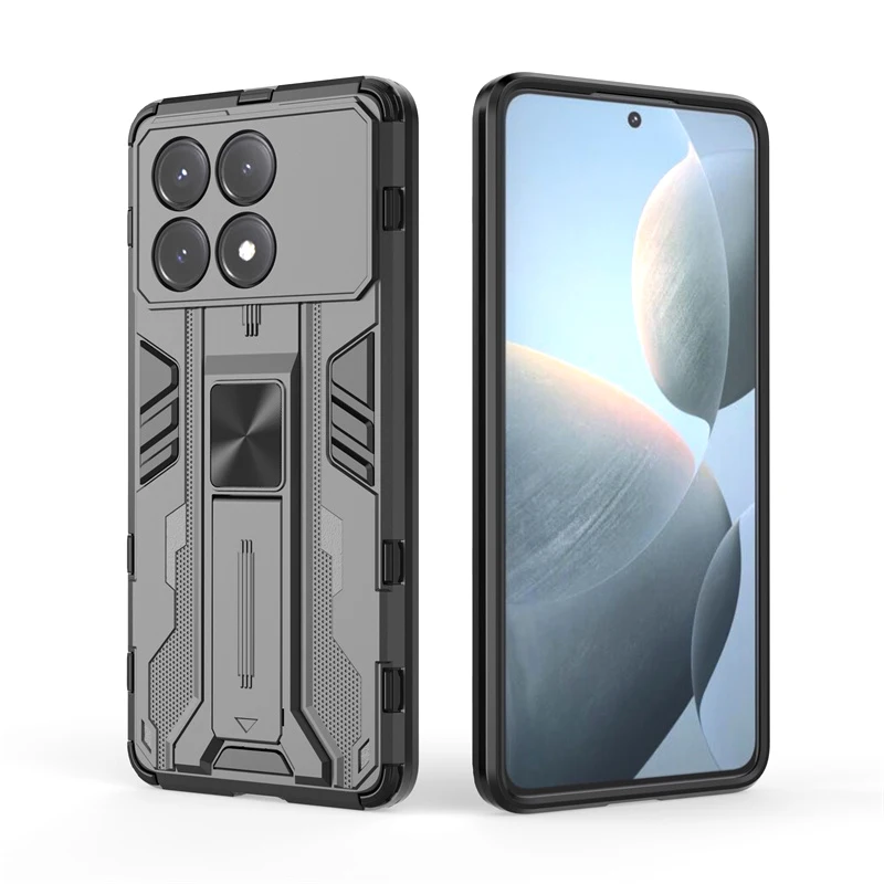 Для Poco X6 Pro 5G чехол Armor Kickstand противоударный для телефона Pocox6pro Poko Little X6Pro X 6