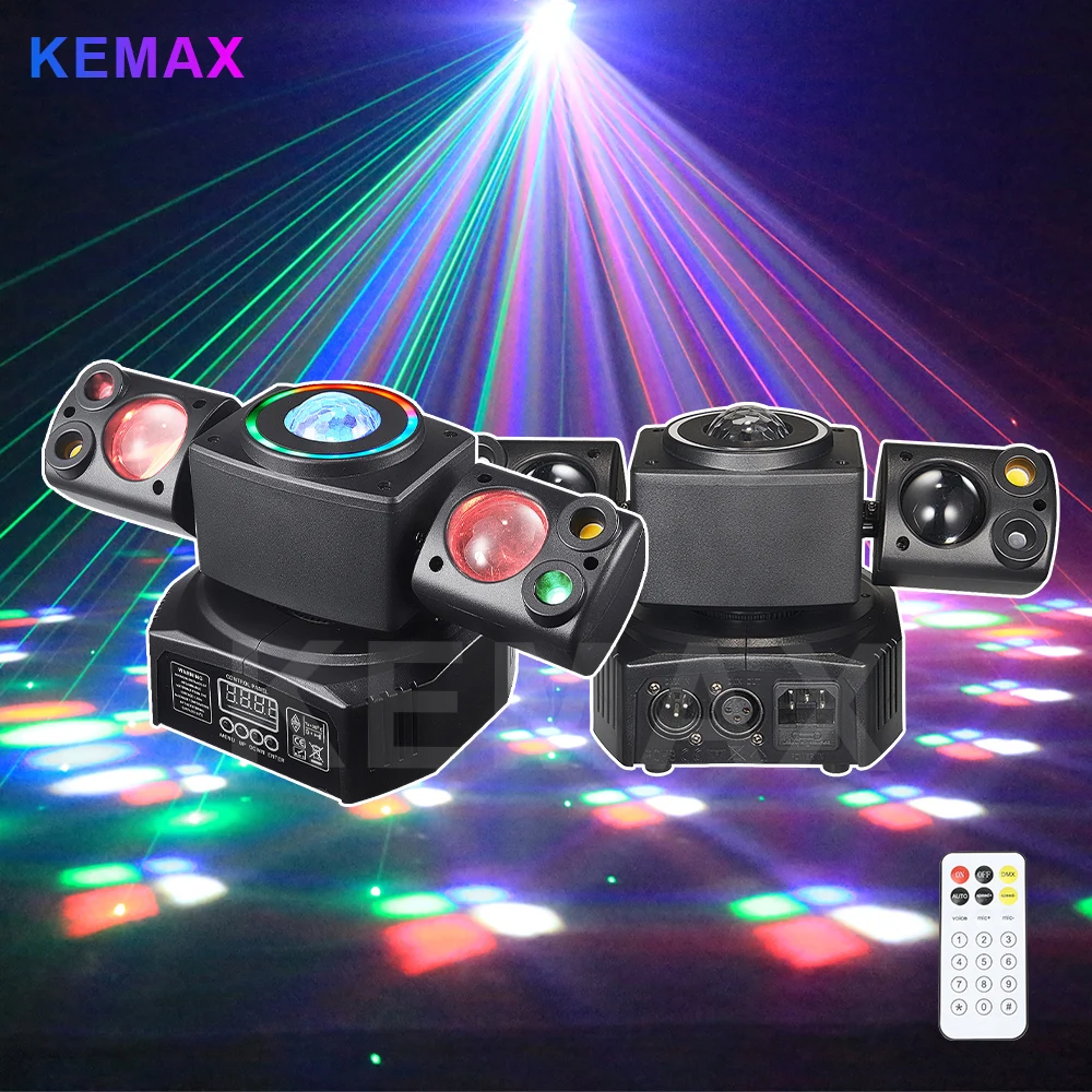 60 Вт мини лучевой светильник RGBW DMX512