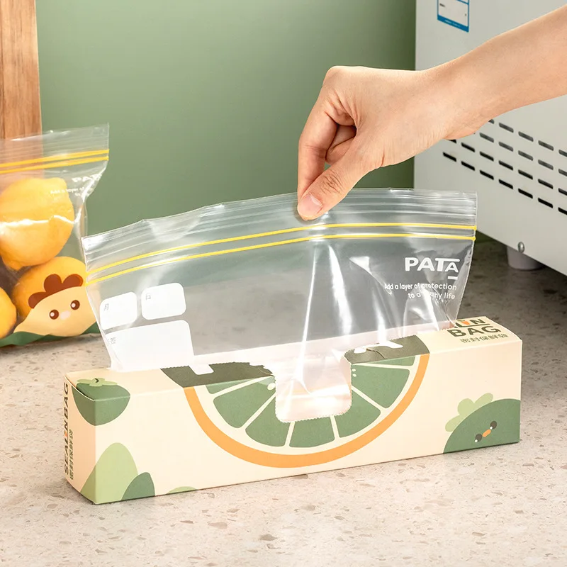 

Food Sealing Bag Self Sealing Household Thickened Refrigerator Refrigerated Storage Fresh-keeping Bag Kitchen Gadgets
