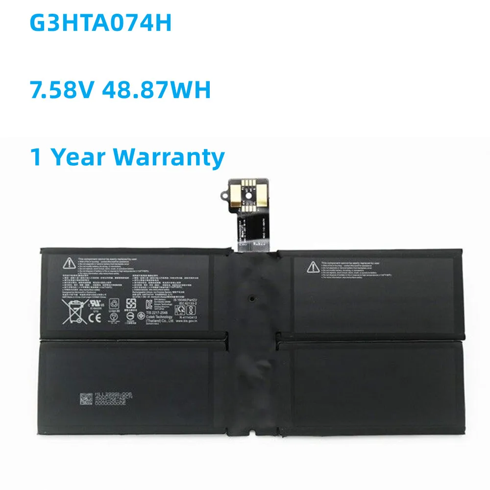 

New 7.58V 6444mAh 48.87Wh Battery for Microsoft Surface Pro 7+ Plus 1960 G3HTA074H