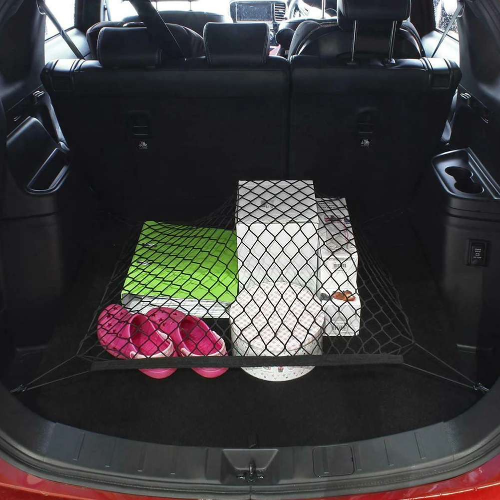 

Cargo Elastic Net 70x70cm Black Cargo Net Elastic Floor Elastic Floor Car Boot Net Mesh Durable