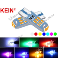 kein w5w t10 led 15smd 4014 6000k dc12v led 194 168 w5w silica gel parking bulb auto wedge clearance lamp canbus white yellow