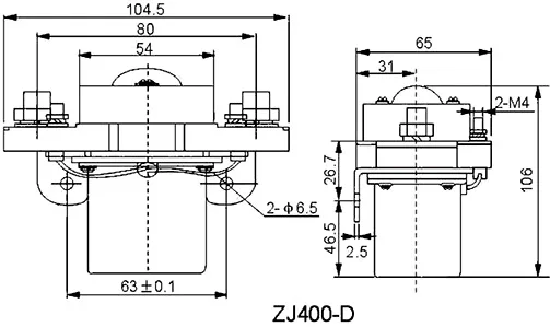 Контактор постоянного тока 400А SZJ400A MZJ400 ZJ400D, универсальный контактор постоянного тока для четырехколесных электромобилей (art.: 3920db44786f2) - 3920db44786f2