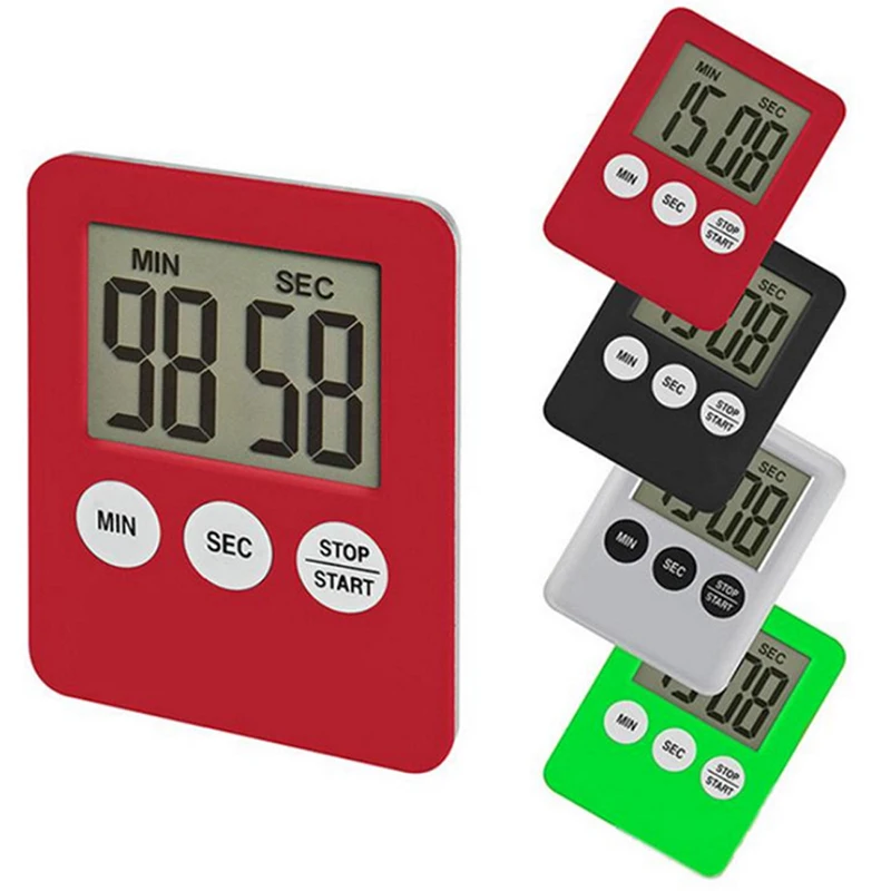 

Timer Kitchen Timer Magnetic Pocket LCD Digital Screen Chef Restaurant Clock