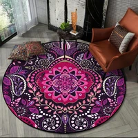 vintage round rug bedroom living room rug bohemian ethnic style non slip bathroom floor mats childrens room floor mats