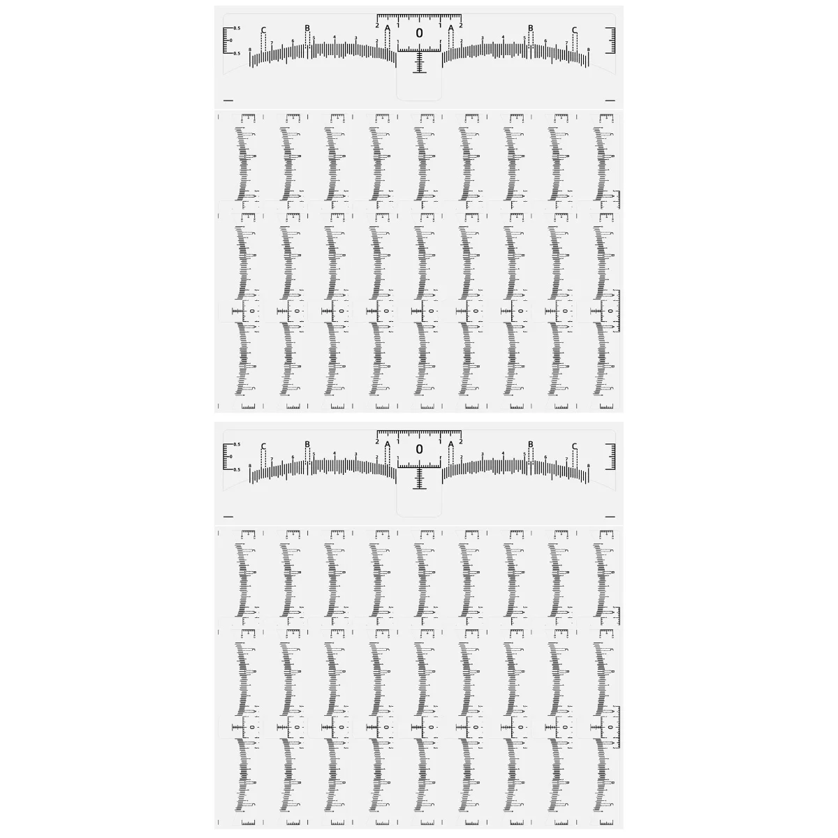 

100 шт., набор трафаретов для бровей