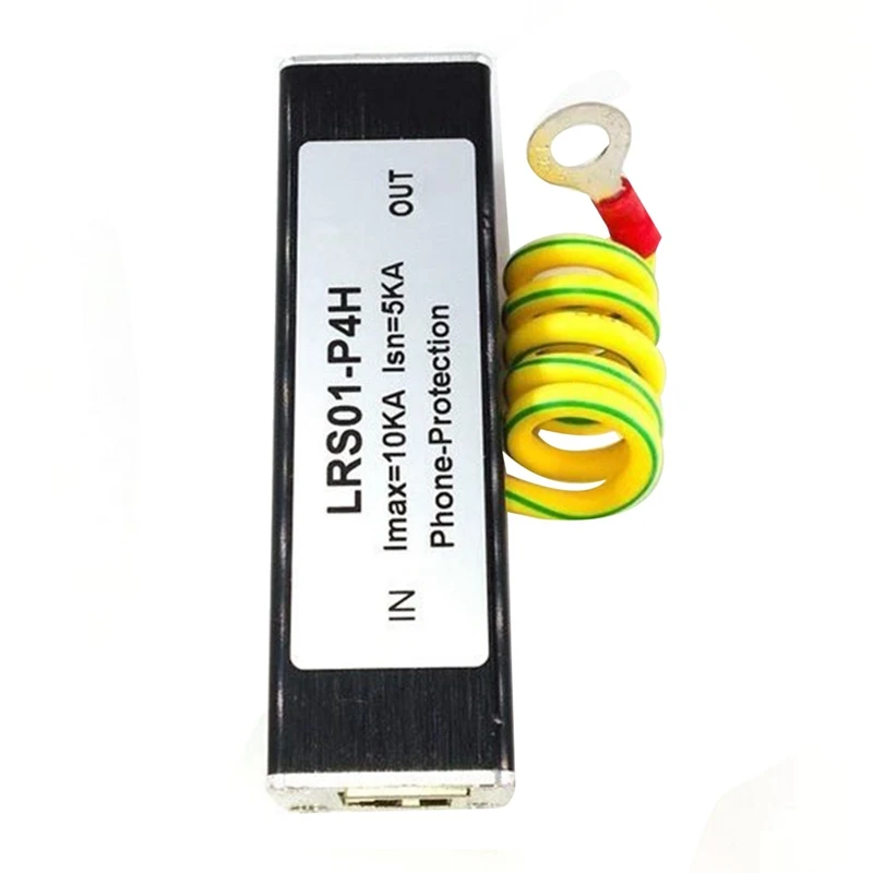 

2X Telephone Fax Surge Protector Thunder Arrestor RJ11 Kl01-P4H Black RJ11 ADSL