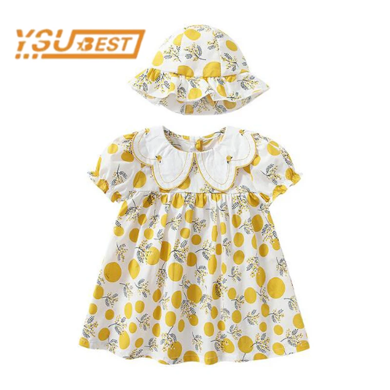 

Kids Baby Girls Dress Kids Girls Short Sleeve Wave Point Dress 0-4Yrs Summer Kids Baby Girls Dress Children Clothes