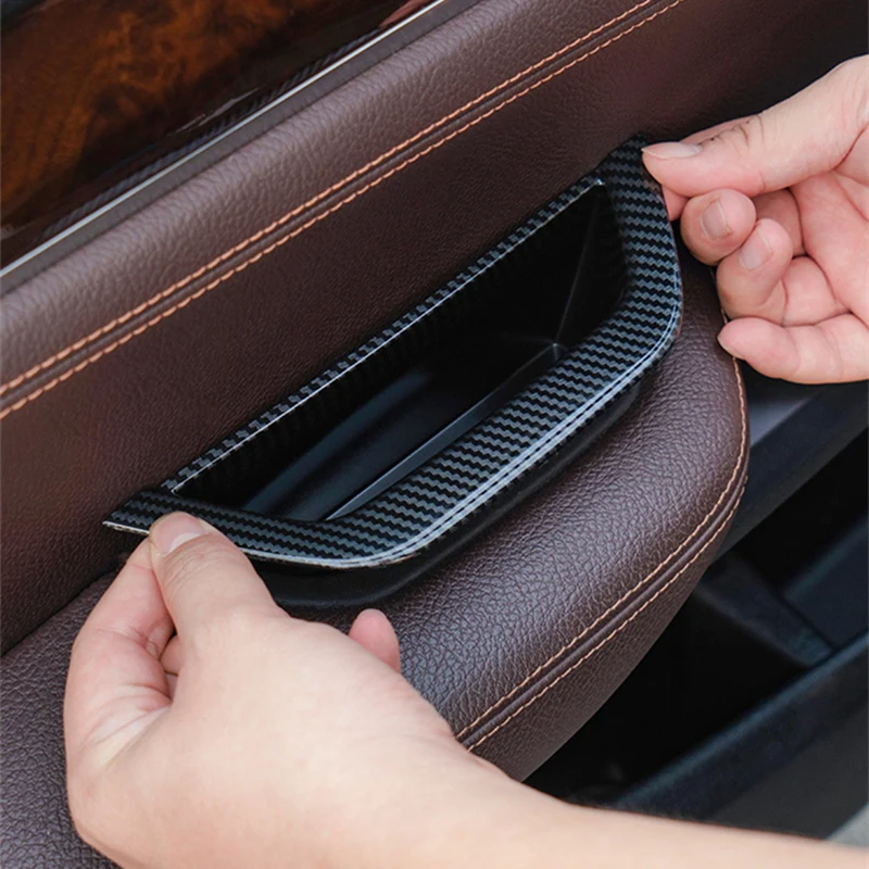 4 Pcs Car Door Handle Decoration Cover Armrest Frame Protection Sticker Interior Styling Accessories For BMW X3 X4 F25 F26
