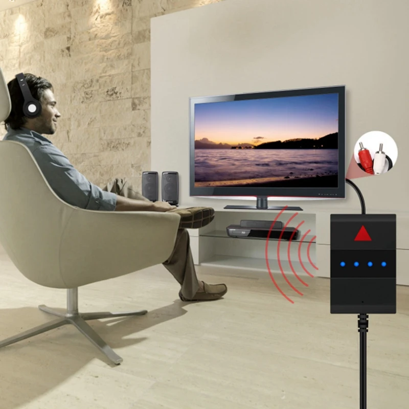 Беспроводной Bluetooth 4 2 A2DP стерео аудио оптический SPDIF TV RCA Aux 3 5 мм Передатчик