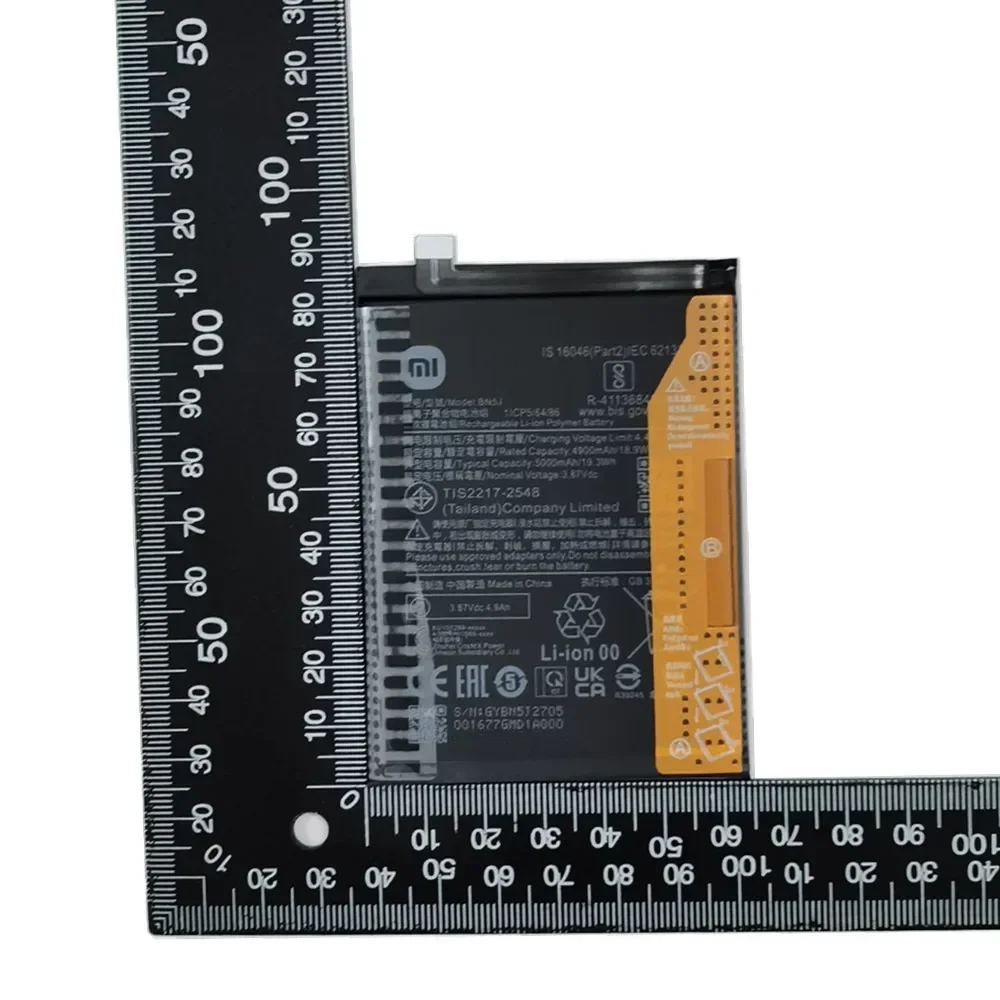 Оригинальный аккумулятор BN5J на 5000 мАч для Xiaomi Redmi Note 12T Pro 12 / POCO X5