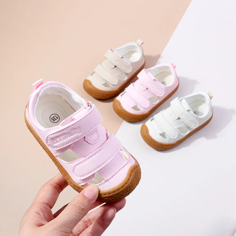 Детские Кроссовки Для Первых Ходунков С Вырезами Стильные Сандалии