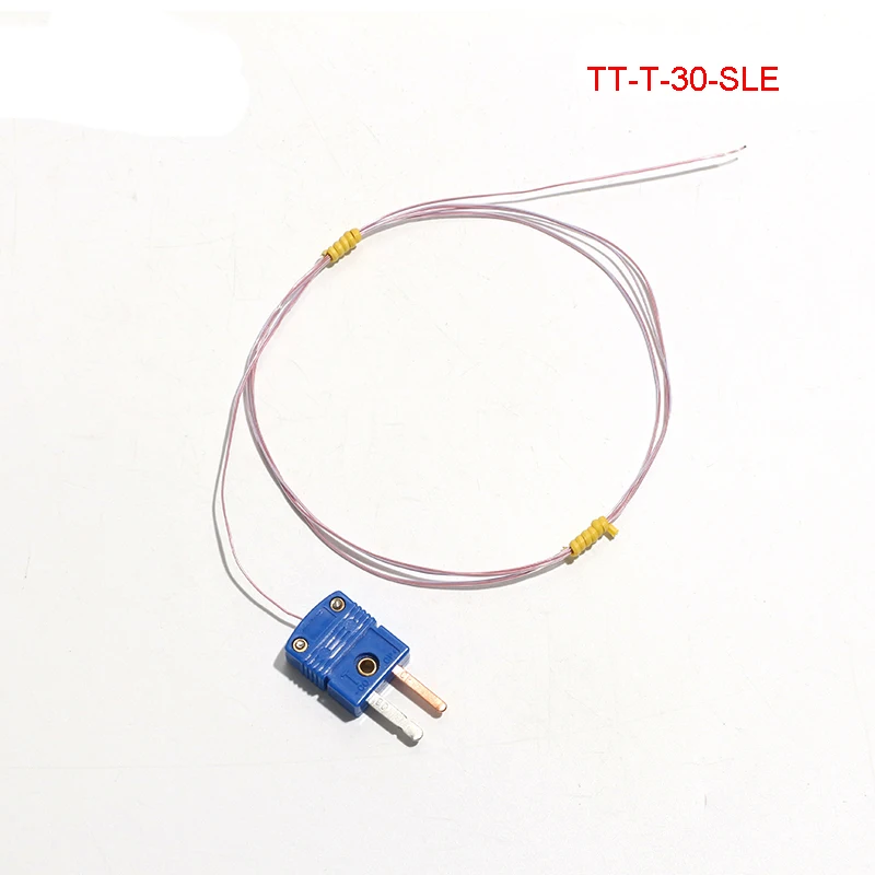 

Термопара LUJINXUN T-типа TT-T-30/36-SLE, высокотемпературный кабель для измерения температуры из ПТФЭ с вилкой, 1 шт.