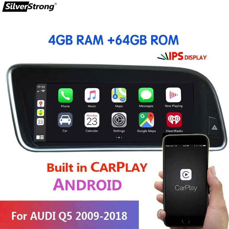 

Автомагнитола 2DIN для Audi Q5 8,8-2009, 4 + 64 ГБ, 2017 дюйма, DVD, GPS
