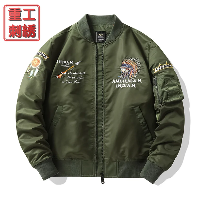 

Air Force Pilot Jacket Brand Cool Jacket Korean Student Baseball Suit Style Ins Fashion Hong Kong Spring and Autumn Male Hooded