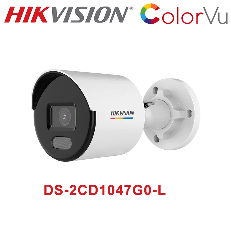 

HIK 4 MP ColorVu Fixed Bullet Network Camera DS-2CD1047G0-L 24/7 Colorful Imaging 30M White Light IP Camera