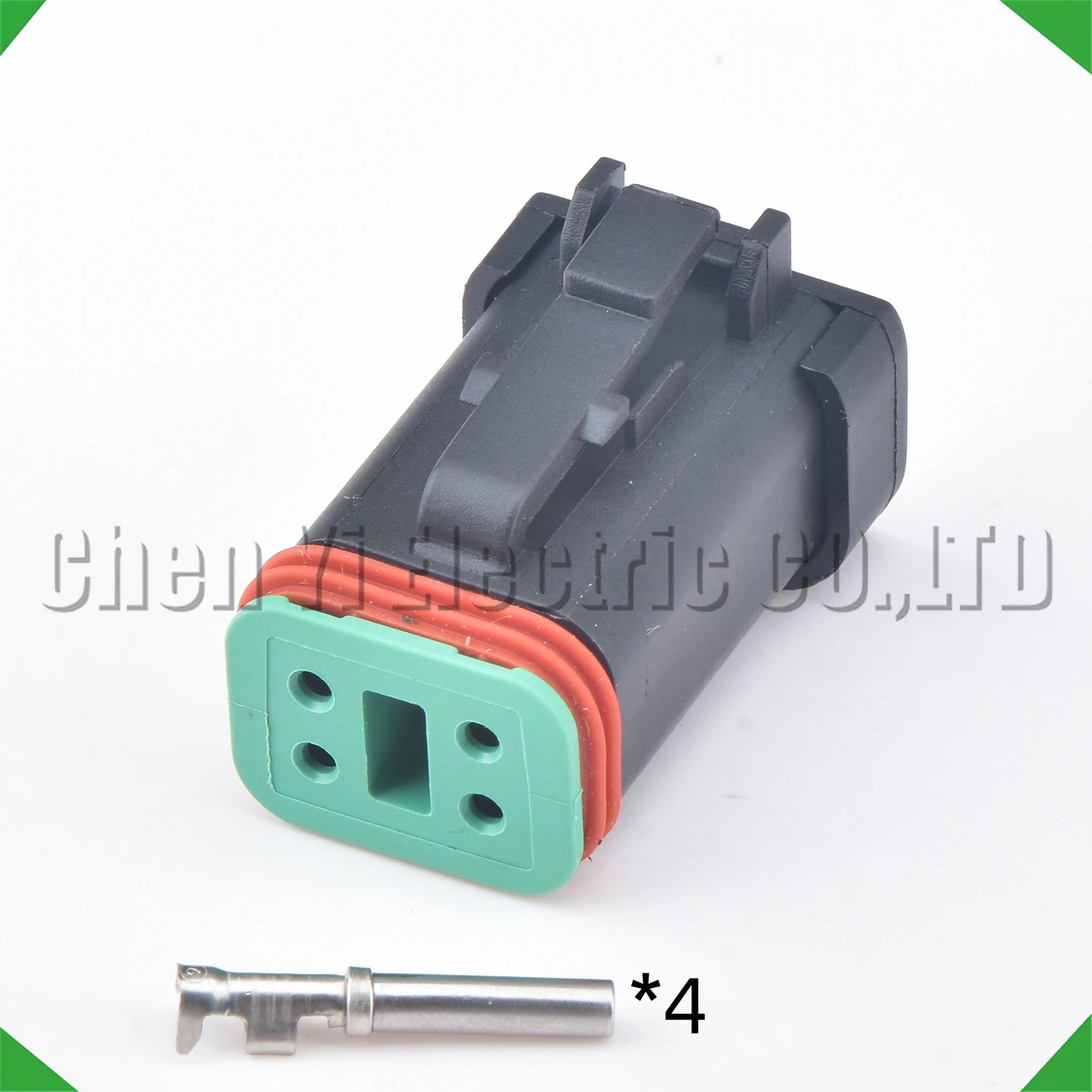 

4-контактные черные автомобильные разъемы, вилка жгута проводов для инженерного автомобиля Deutsch DT06-4S DT04-4P DT06-4S-E005 DT04-4P-E005