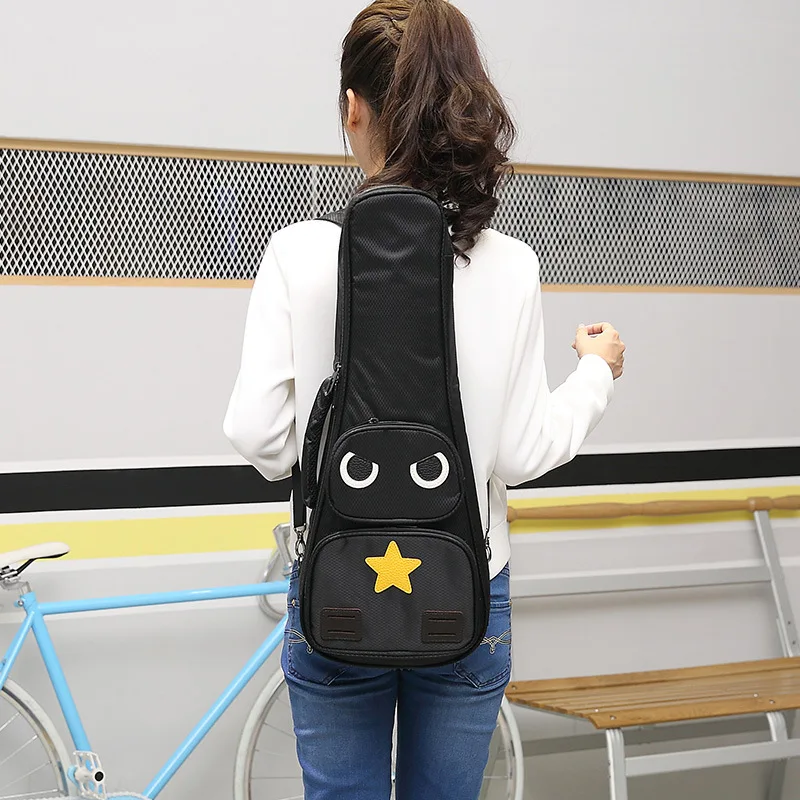 24-дюймовый чехол для укулеле для маленькой гитары 23 дюйма, сумка для тела гавайского покрытия, портативный рюкзак для гитары, сумки для укулеле.