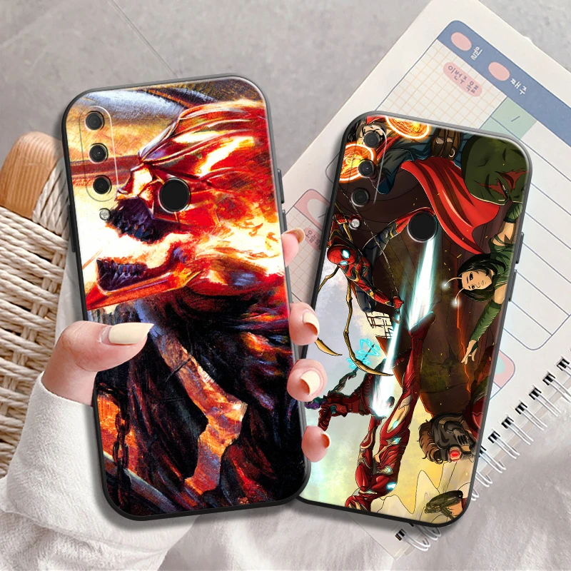 

Marvel Comics Phone Case For HUAWEI P20 P30 P40 Lite Pro Plus P20 Lite 2019 P Smart 2020 2019 Z 5G TPU Smartphone Soft Back
