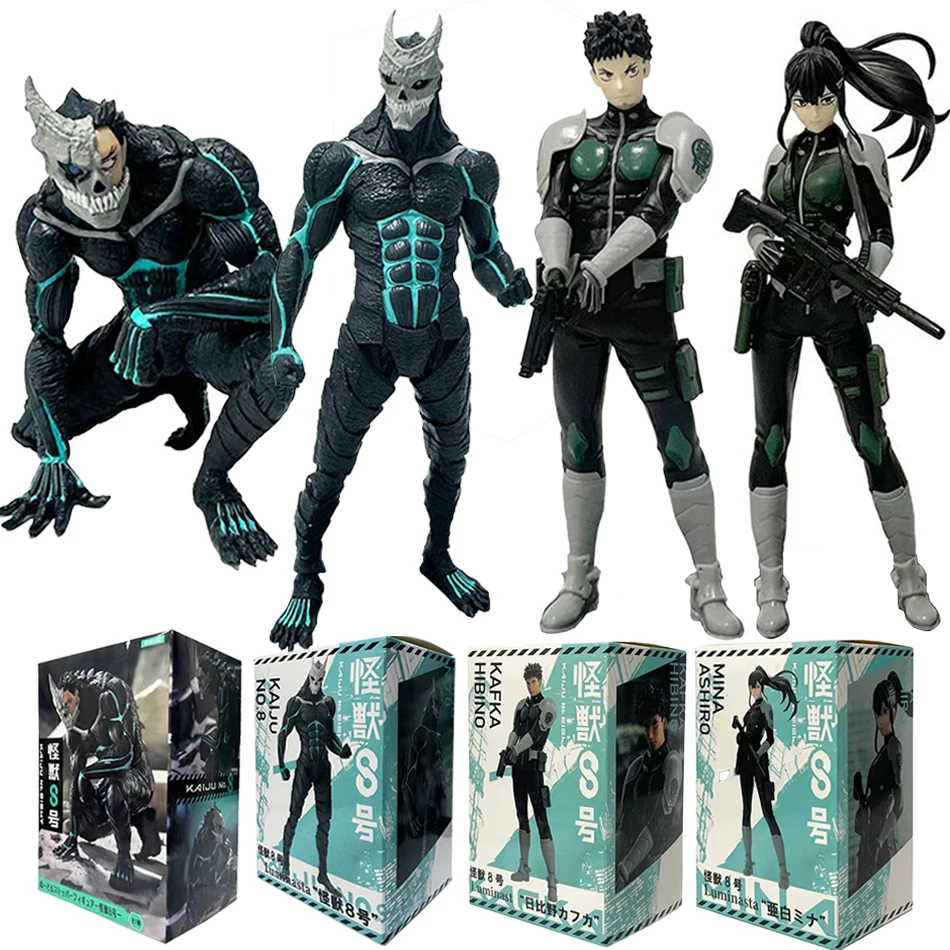 4 Шт. Эширо Кайдзю No. 8 Фигурок-кафка Хибино Мина Коллекционные Модели Из Пвх