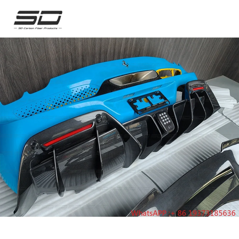 Для Ferrari 296 GTB GTS BatFury Aero Dry комплект кузова из углеродного волокна, передний диффузор для губ, спойлер Bodykit (art.: 3920d2bc1e2ff) - 3920d2bc1e2ff