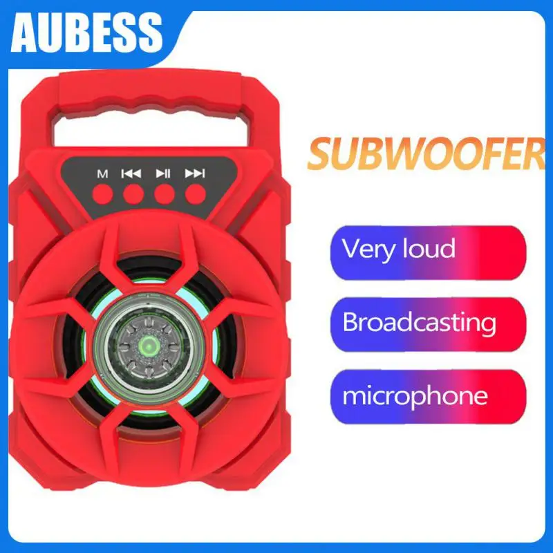 

Wireless Speaker Outdoor Portable Card Household Outdoor Loud Subwoofer Fm Radio Hifi Sound Loudspeaker Mini Audio U Disk