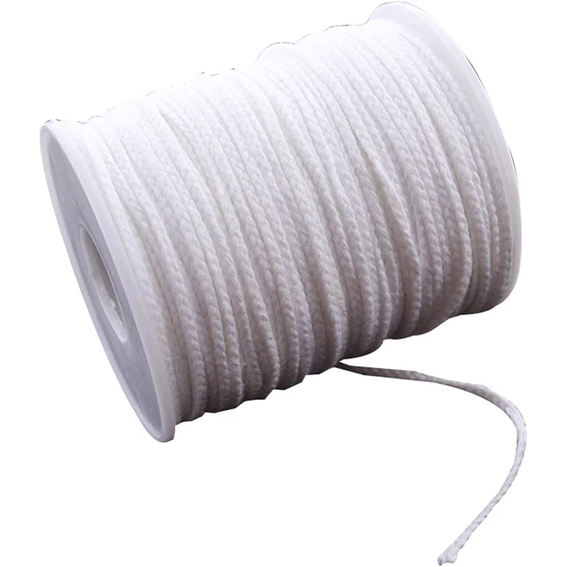 1 рулон 200 футов/61 метра белый фитиль для свечей хлопковый тканый DIY материал