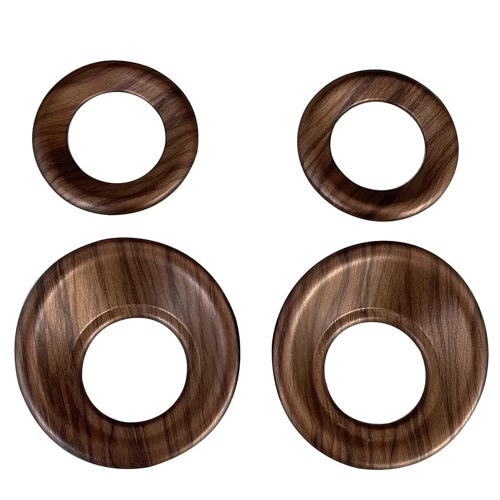 

For Honda CRV CR-V 17-21 Peach Wood Grain Window A-Pillar Speaker Covers Front/Rear Door Audio Loudspeaker Trim Rings