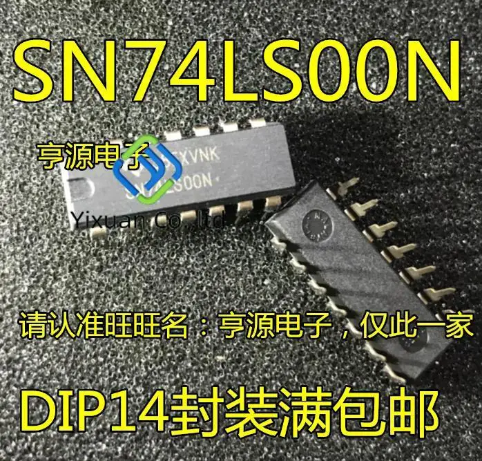 20pcs original new SN74LS00N HD74LS00P 74LS00 DIP14 2 input four NAND gate