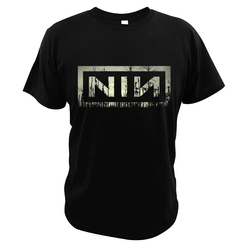 

Nine Inch Nails-T Shirts NIN American Industrial Rock Band Hipster Streetwear Premium Summer Pure Cotton Men Clothing EU Size