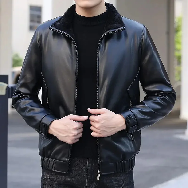 Мужская куртка из овечьей кожи