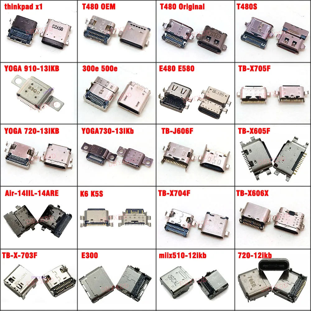 

Разъем USB Type-C для зарядки, разъем постоянного тока для Lenovo 500e 2-го поколения 81MC 81 МБ Chromebook 100e 81080