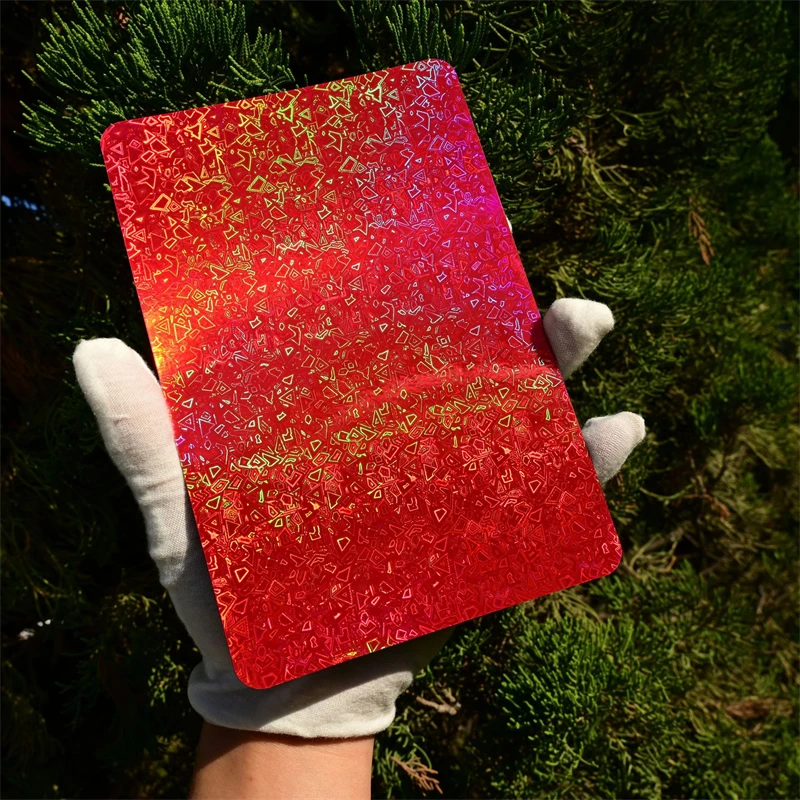 50 Pcs Nano Plating Red Phone Skin Sticker Printing Decorative Protectors Smartphone Back Housing Cover Film for Cutting Mahcine