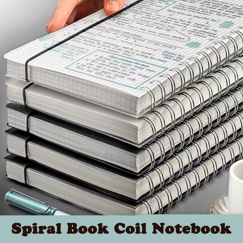 

A5 Spiral book coil Notebook Loose-leaf Creative Lined Blank Grid Paper Journal Diary Sketchbook School Stationery Supplies