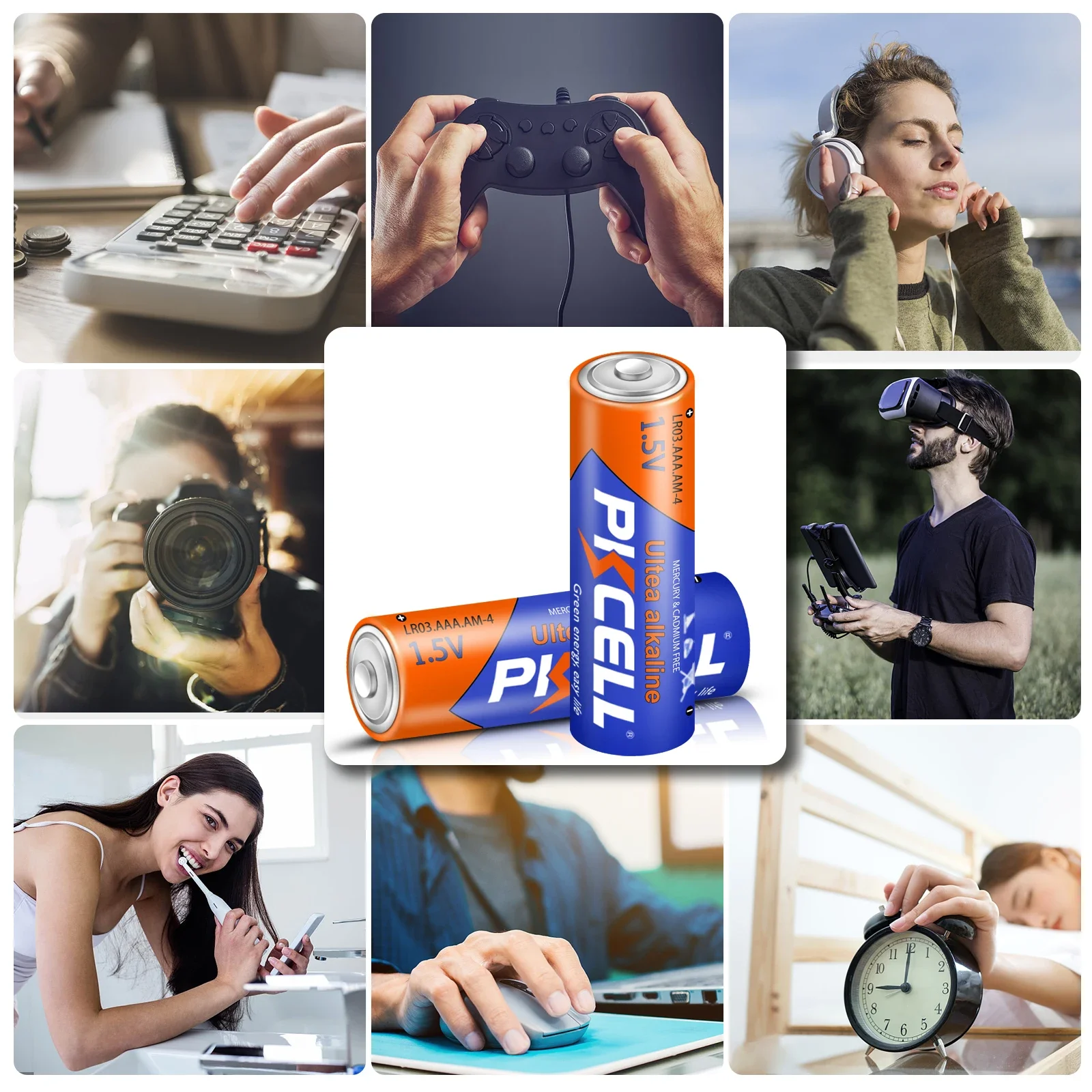 Щелочные батареи PKCELL LR03 AAA 100 шт