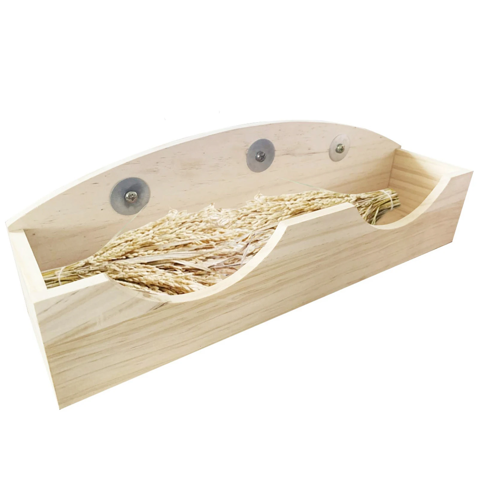 

Wooden Rabbit Hay Feeder Less Wasted Food Feeding Rack For Rabbit Guinea Pig Chinchilla Pet-Self Feeding Hay Manage Minimize