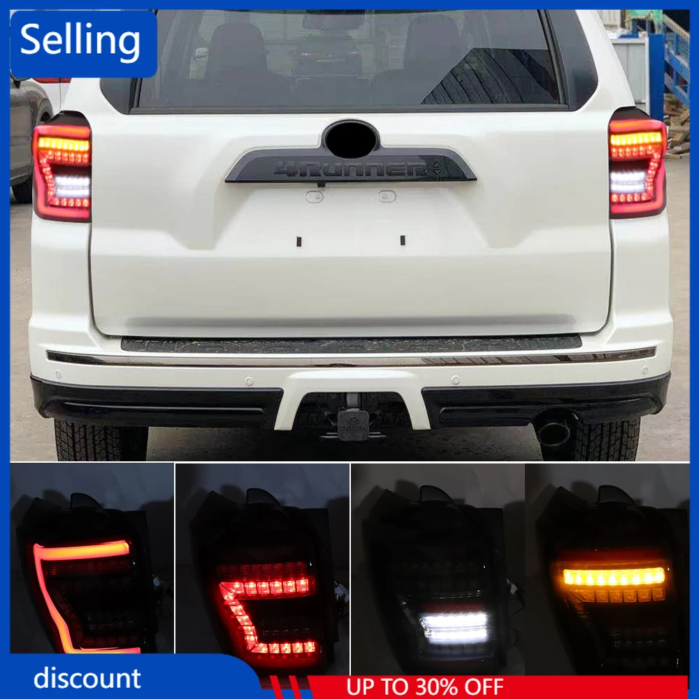 

1 Pair Car Styling For Toyota 4Runner 2010 2011 2012 2013-2021 Tail Lights LED TailLight Rear Lamp DRL+Brake+Park+Signal fast