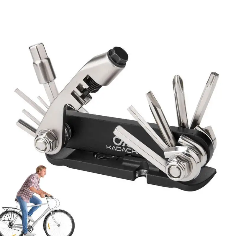 

Bike Tool Kit 15 In 1 Motorcycle Tools Kit Set Motorcycle Portable Multifunctional Repair Tool Set Multi-Function Metric