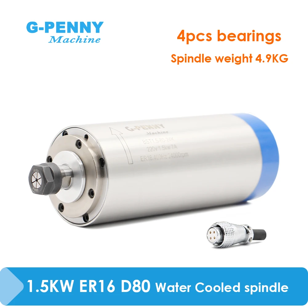 

G-PENNY MACHINE 220v 1.5kw ER16 водяное охлаждение шпиндель