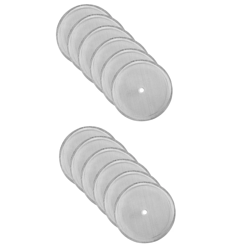 

New 12X French Press Replacement Filters Mesh Screen Coffee Press Filters-Includes Metal Center Ring