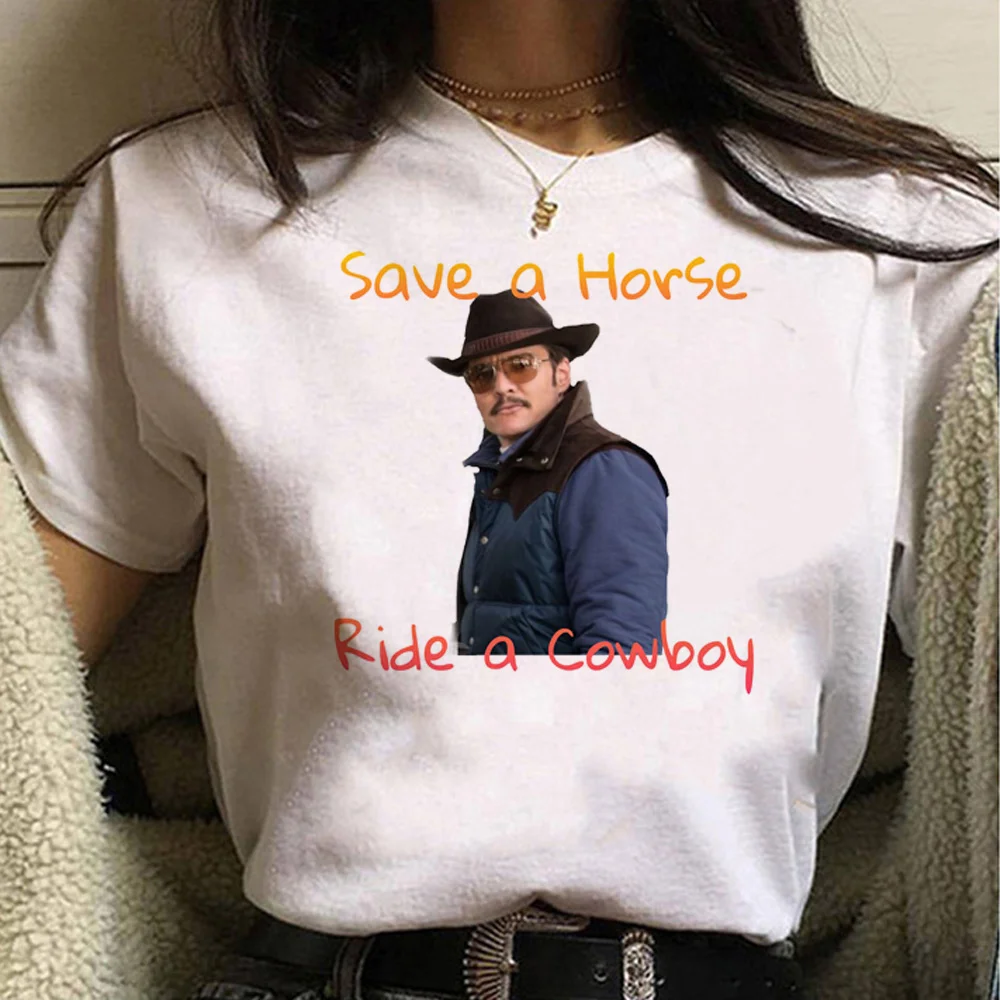 

Футболка Педро Паскаль, женские летние дизайнерские футболки из аниме, женская дизайнерская одежда в стиле 1920-х