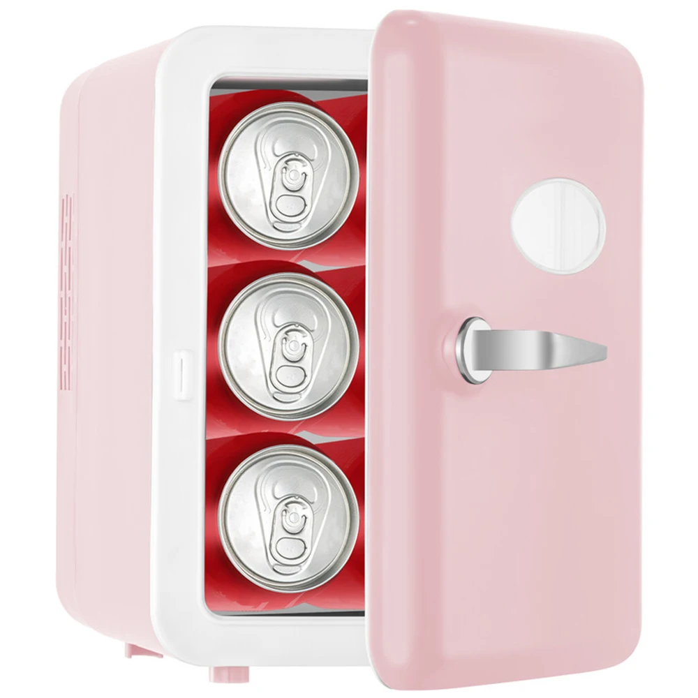 

4L Mini Fridge Car Refrigerator Household Camping for Cosmetic Mask Skin Care Products Cold and Warm Dual Use Freezer Cooler